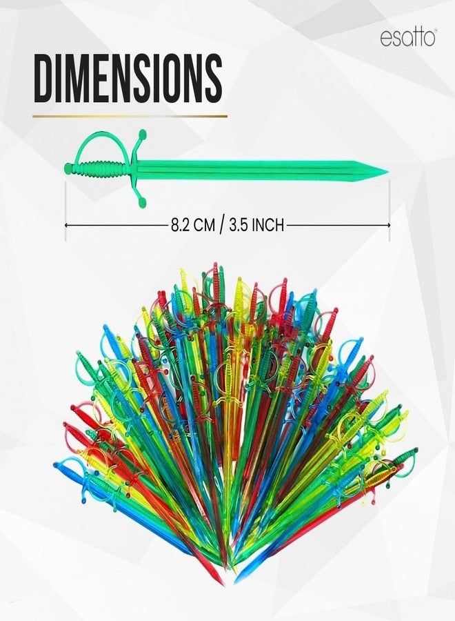 Esatto 1000 Pcs Cocktail Picks Sword 7.62cm (3") - Sleek, Stylish Garnish for Cocktails, Perfect Plastic Toothpicks for Appetizers & Drinks, Versatile Fancy Skewers Food Pick for Charcuterie Parties - Image 3